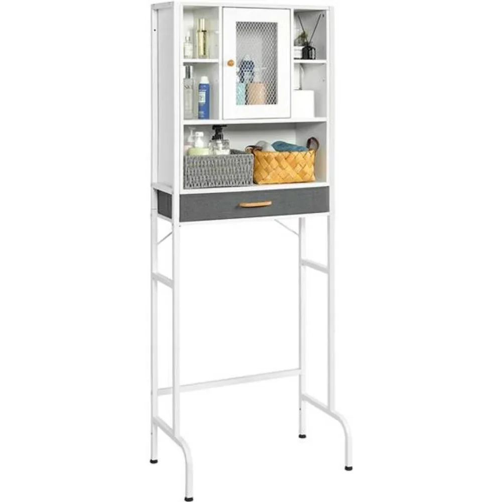Over The Toilet Storage Cabinet with Drawer, White